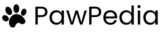 logo nero di Pawpedia formato orizzontale